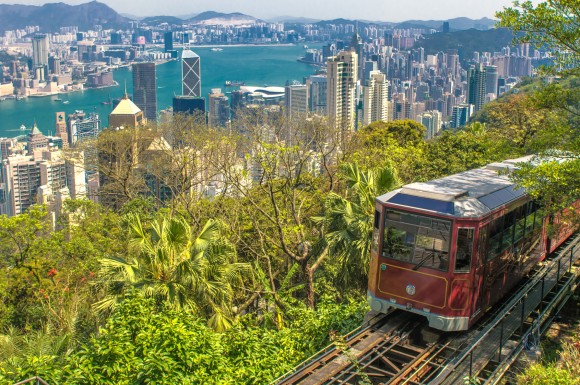 The Peak Tram, Hong Kong.