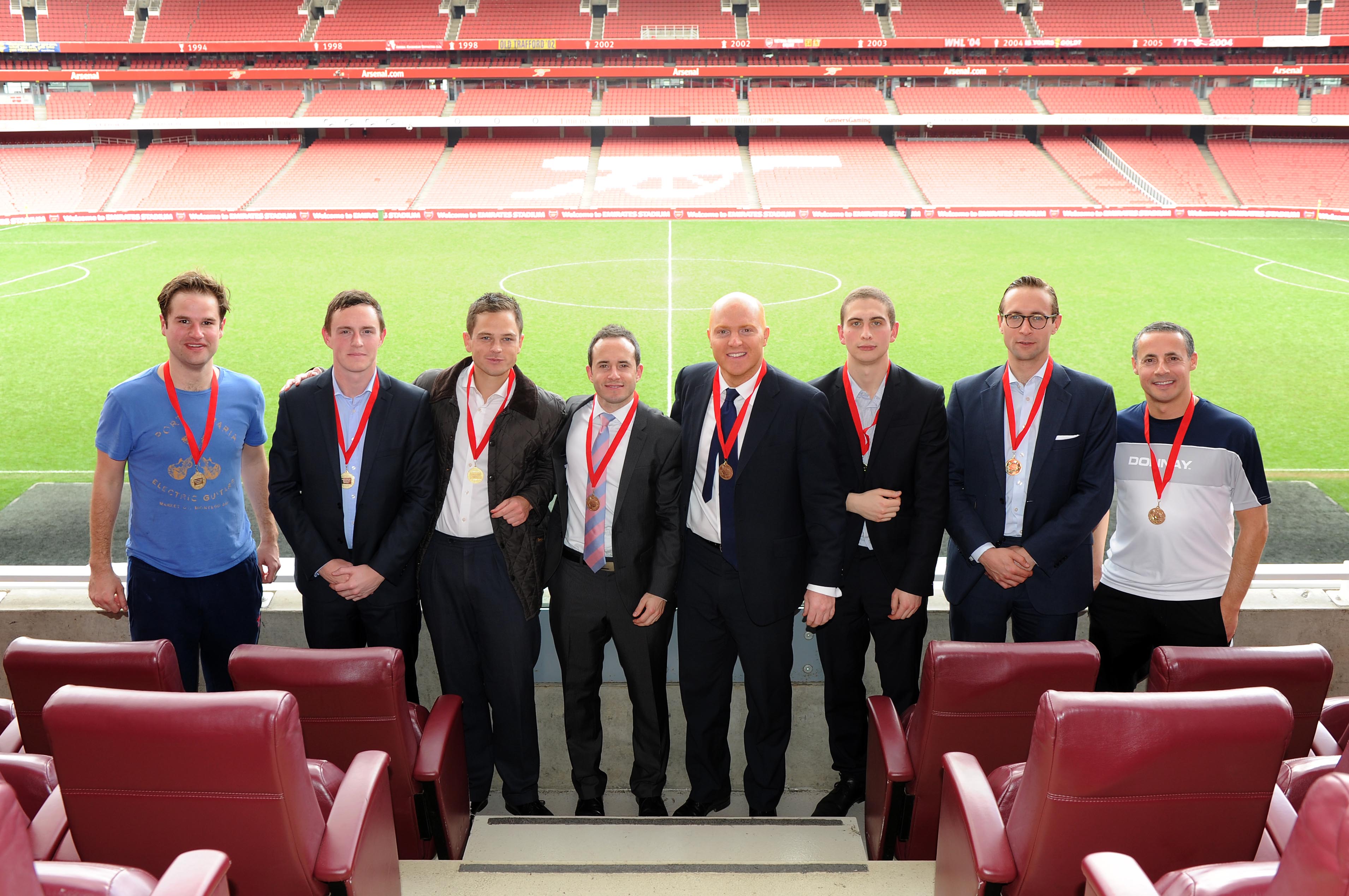 Team Brady at Emirates Stadium, North London Arsenal Stadium