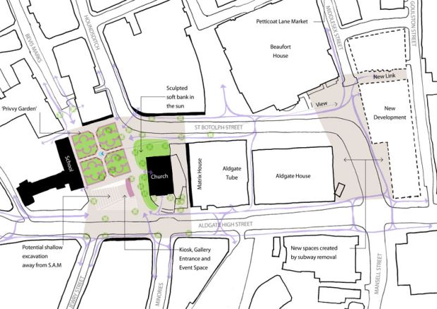 Aldgate Project Map