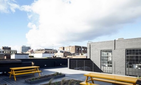 Open-plan, charming workspace in Shoreditch with excellent transport links Rooftop workspace in Shoreditch London