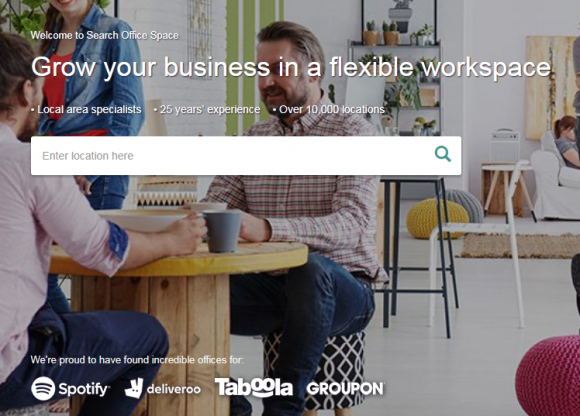 Search Office Space home page