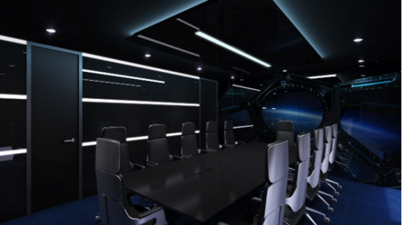 Sci-fi meeting room