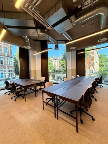 Maslow's workspace in Kensington