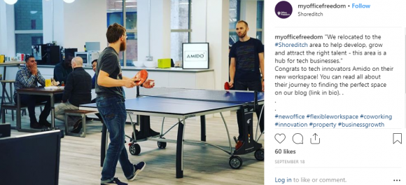 Amido settle into their new office